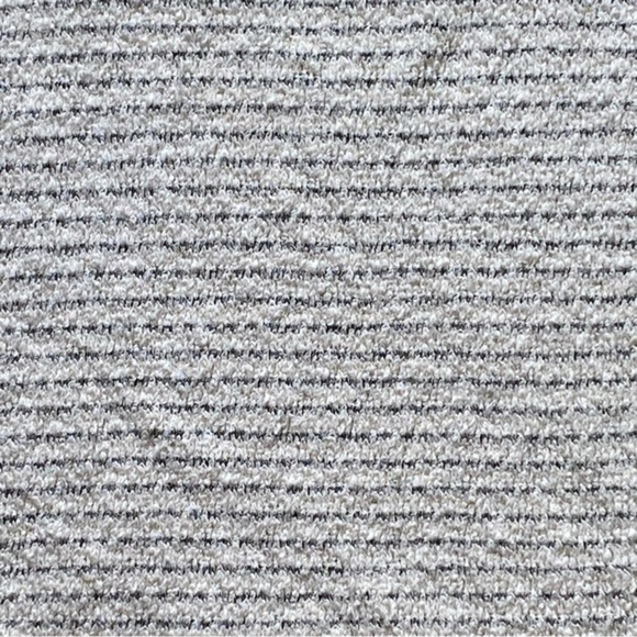 ❄️ Lou & Grey off white gray striped cropped cotton oversized sweater Large - Picture 6 of 12